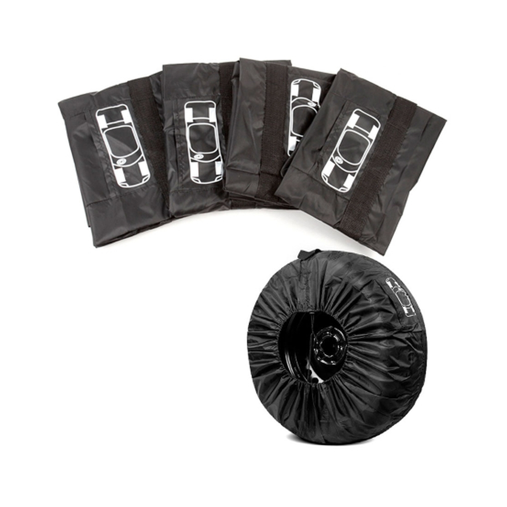 Чохол для зберігання автомобільних коліс Voltronic 4 шт діаметром 13-18 дюйми, Black - фото 1
