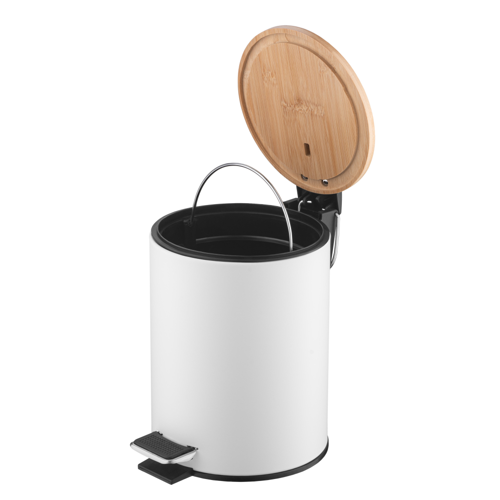 Контейнер для сміття Ardesto Minimalism З педаллю Білий 3 л (ARHB3601WB) - фото 3 Контейнер для сміття Ardesto Minimalism З педаллю Білий 3 л (ARHB3601WB) - фото 3