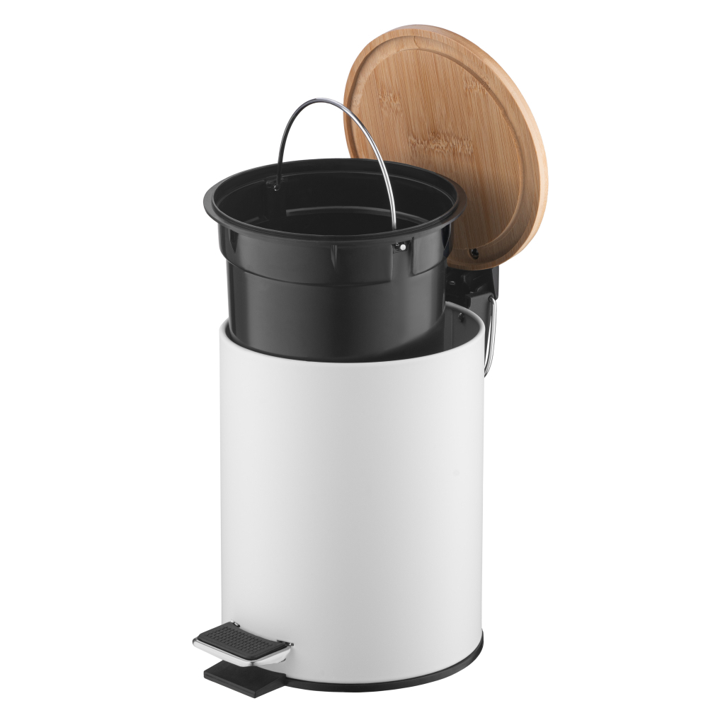 Контейнер для сміття Ardesto Minimalism З педаллю Білий 3 л (ARHB3601WB) - фото 4 Контейнер для сміття Ardesto Minimalism З педаллю Білий 3 л (ARHB3601WB) - фото 4