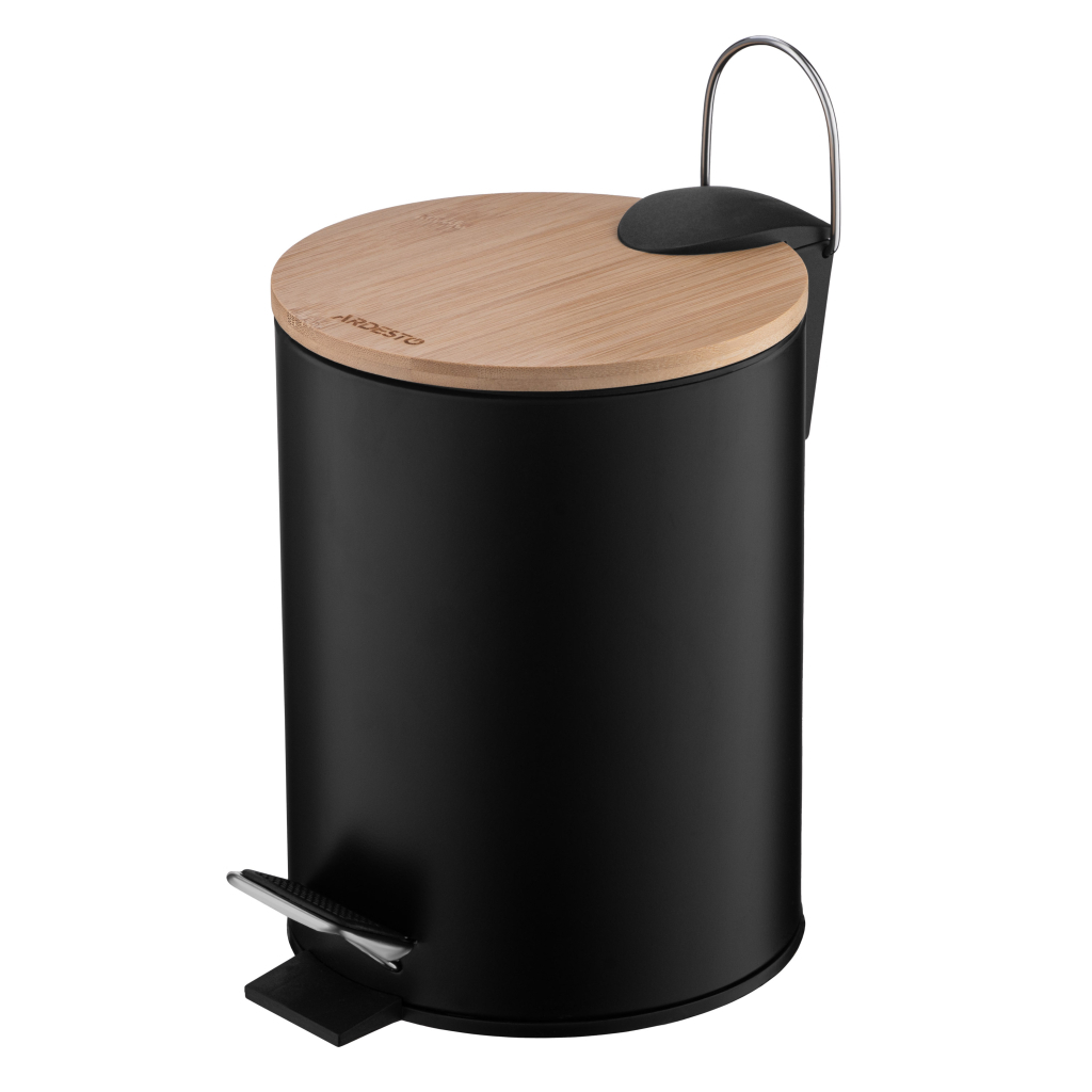 Контейнер для сміття Ardesto Minimalism З педаллю Чорний 3 л (ARHB3601BB) Контейнер для сміття Ardesto Minimalism З педаллю Чорний 3 л (ARHB3601BB)