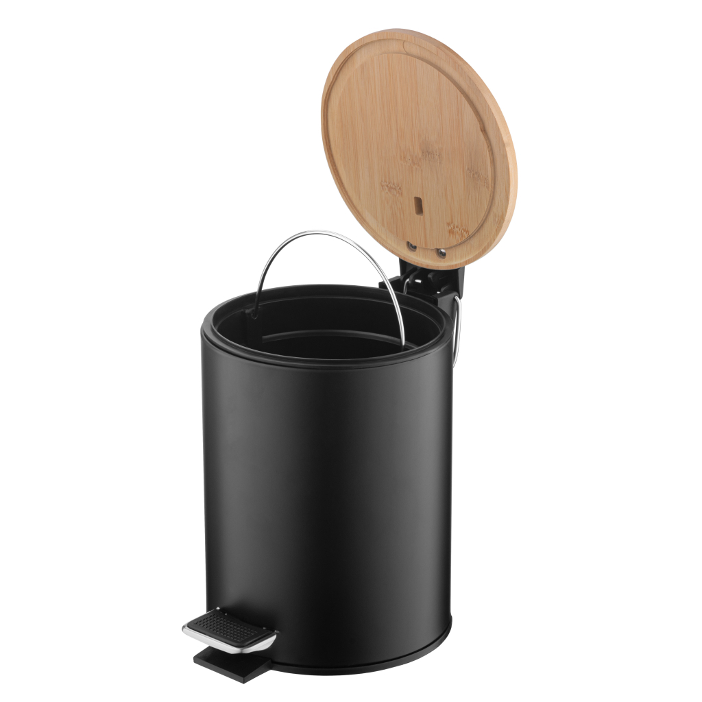 Контейнер для сміття Ardesto Minimalism З педаллю Чорний 3 л (ARHB3601BB) - фото 3 Контейнер для сміття Ardesto Minimalism З педаллю Чорний 3 л (ARHB3601BB) - фото 3