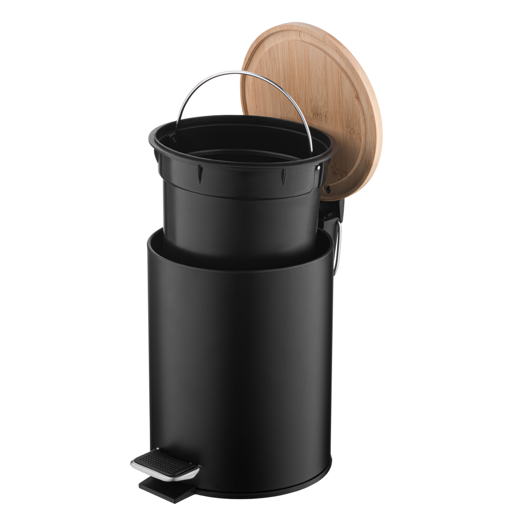 Контейнер для сміття Ardesto Minimalism З педаллю Чорний 3 л (ARHB3601BB) - фото 4 Контейнер для сміття Ardesto Minimalism З педаллю Чорний 3 л (ARHB3601BB) - фото 4