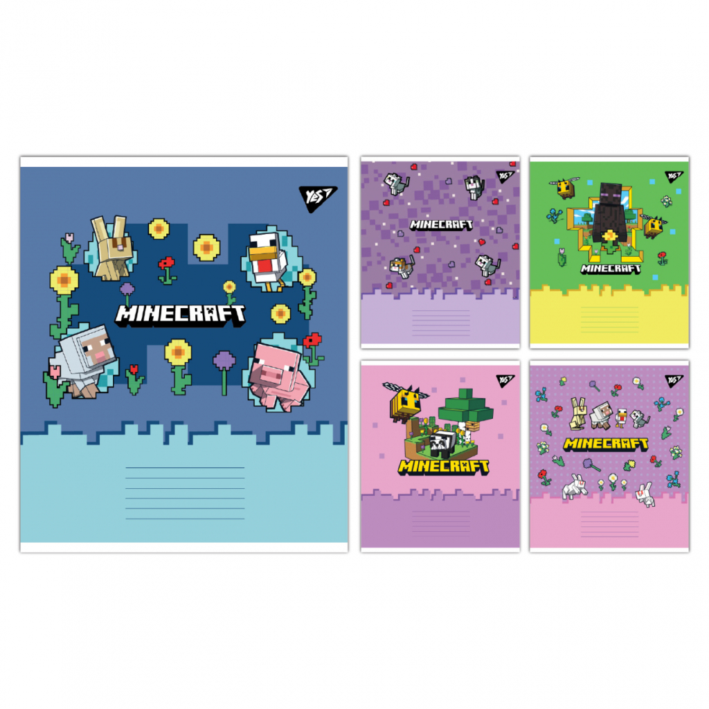 Зошит Yes Зошит учнівський шкільний Yes Minecraft Spring А5 12 аркушів кліт (767590) Зошит Yes Зошит учнівський шкільний Yes Minecraft Spring А5 12 аркушів кліт (767590)