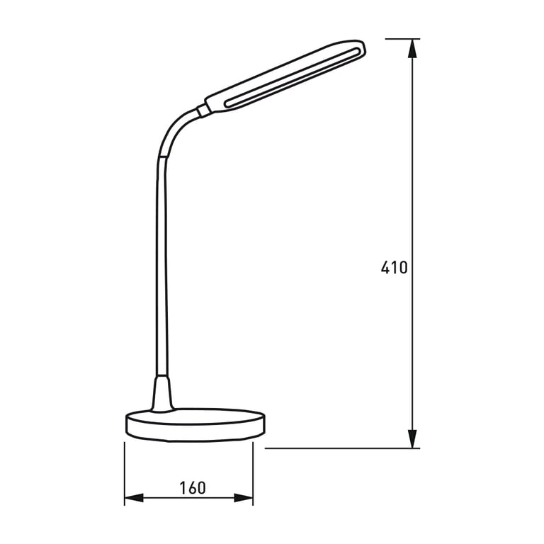 Настільна лампа Eurolamp LED 10W 350lm 4000K 1800mAh (LED-TLB-10W(black)) - фото 3