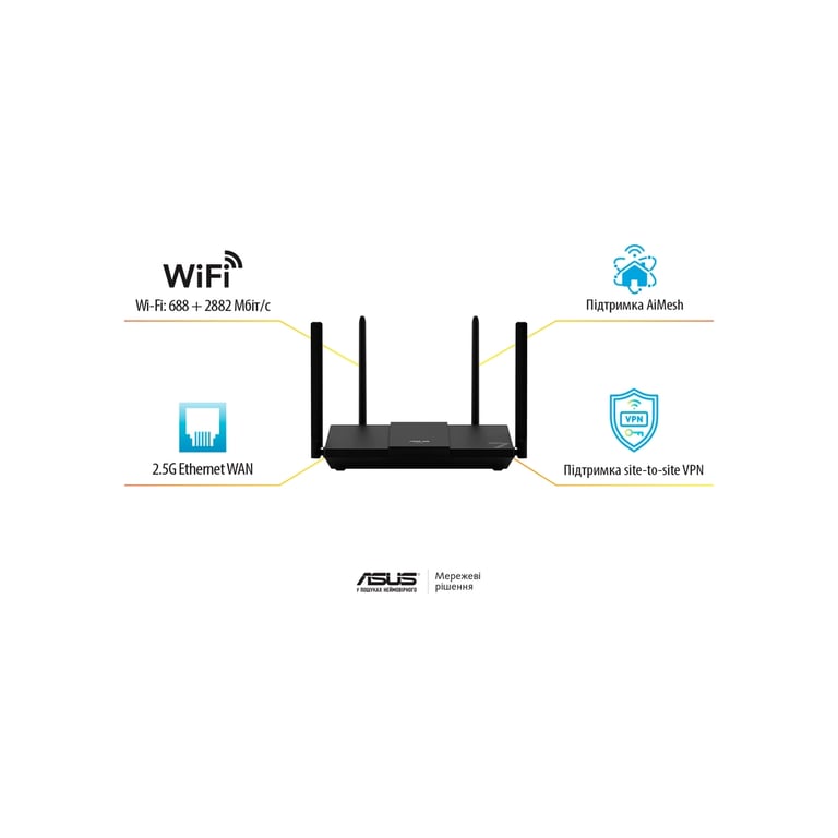 Маршрутизатор ASUS RT-BE50 (90IG09U0-MO3S00) - фото 10