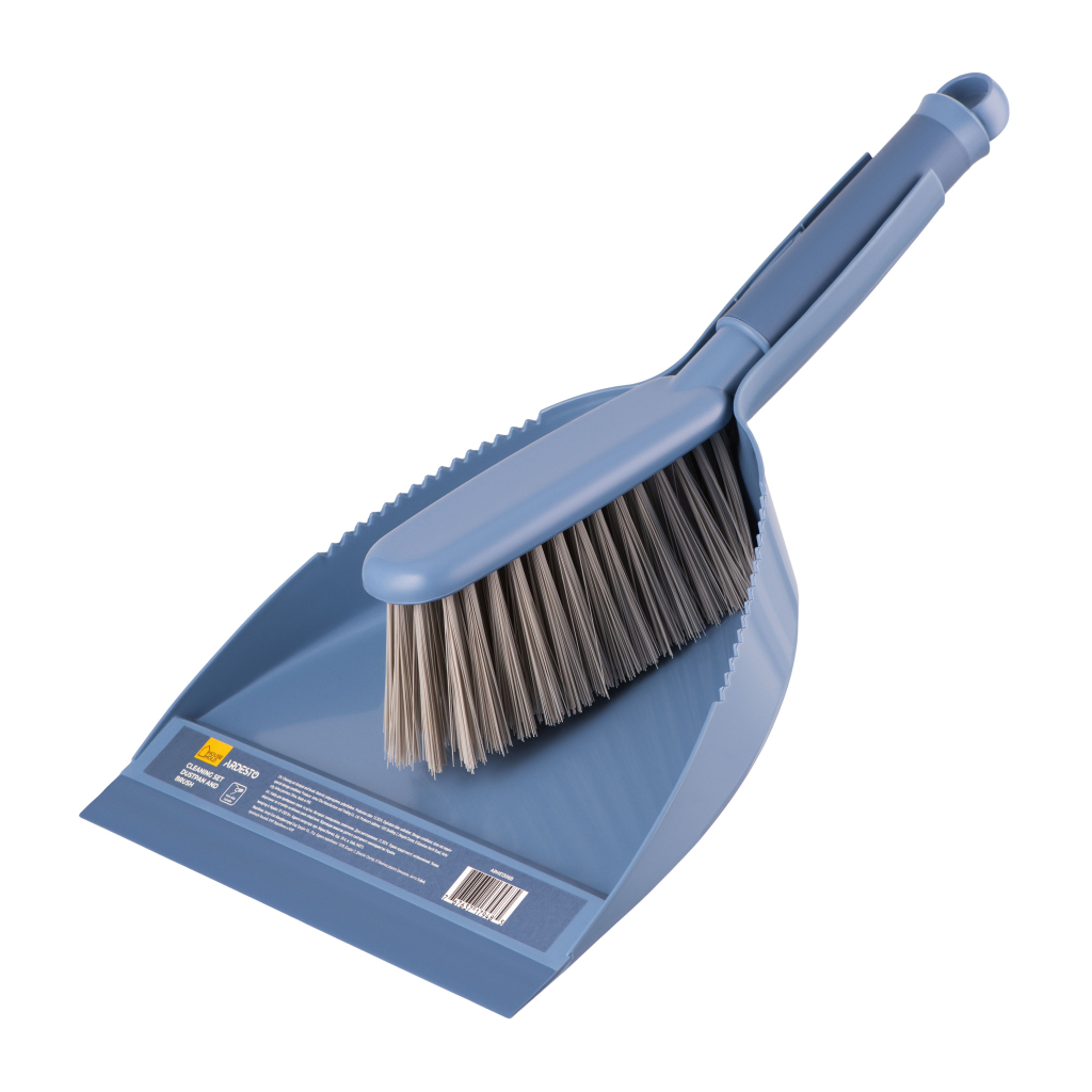Комплект для прибирання Ardesto Solid Совок та щітка Синій (ARHE1306B)
