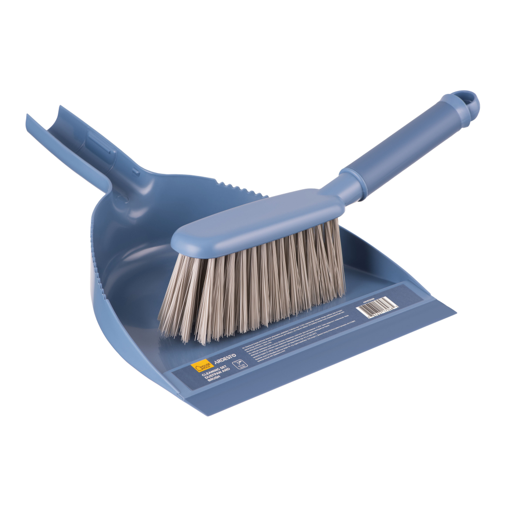 Комплект для прибирання Ardesto Solid Совок та щітка Синій (ARHE1306B) - фото 3 Комплект для прибирання Ardesto Solid Совок та щітка Синій (ARHE1306B) - фото 3