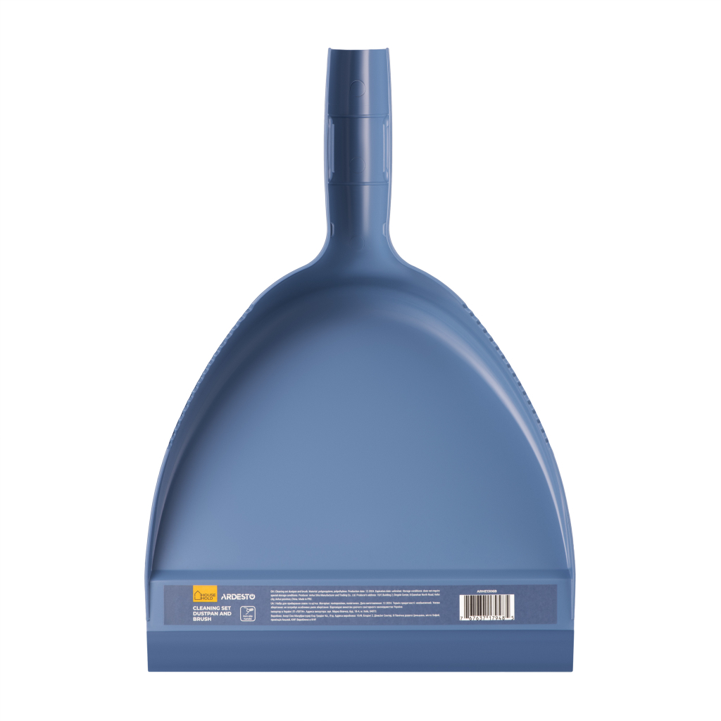 Комплект для прибирання Ardesto Solid Совок та щітка Синій (ARHE1306B) - фото 4 Комплект для прибирання Ardesto Solid Совок та щітка Синій (ARHE1306B) - фото 4