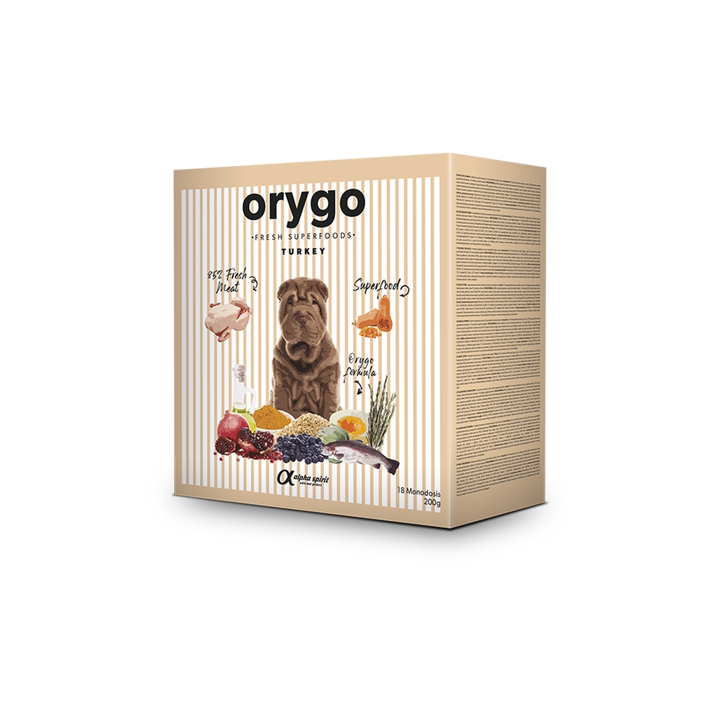 Напіввологий корм для собак Orygo Turkey (18х200 г) 3.6 кг (8436586312138) Напіввологий корм для собак Orygo Turkey (18х200 г) 3.6 кг (8436586312138)