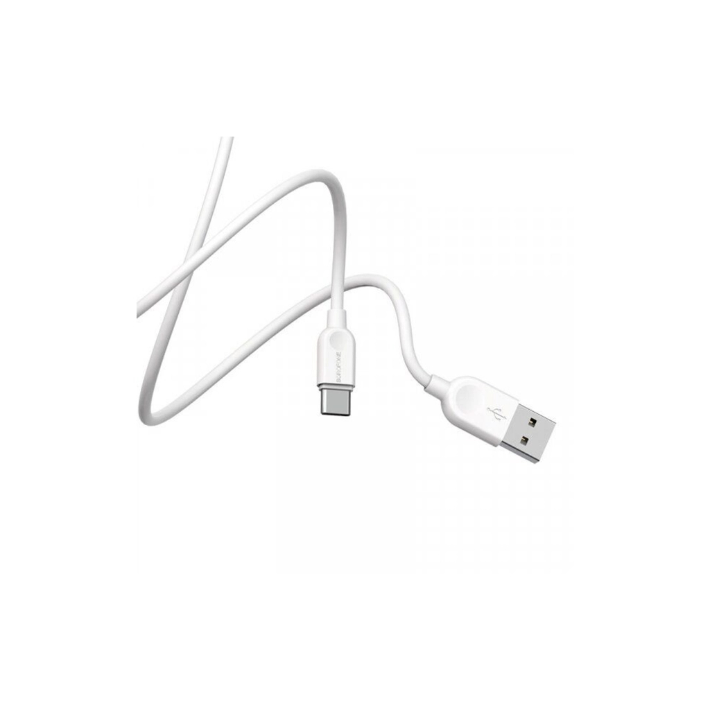 Дата кабель USB 2.0 AM to USB-C 2.0m 2.4A white BOROFONE (6957531090021) - фото 1 Дата кабель USB 2.0 AM to USB-C 2.0m 2.4A white BOROFONE (6957531090021) - фото 1