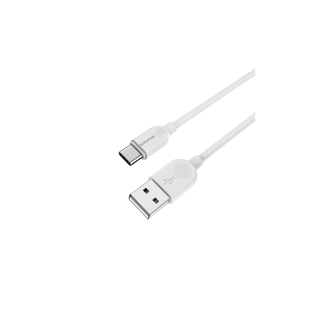 Дата кабель USB 2.0 AM to USB-C 2.0m 2.4A white BOROFONE (6957531090021) - фото 3 Дата кабель USB 2.0 AM to USB-C 2.0m 2.4A white BOROFONE (6957531090021) - фото 3