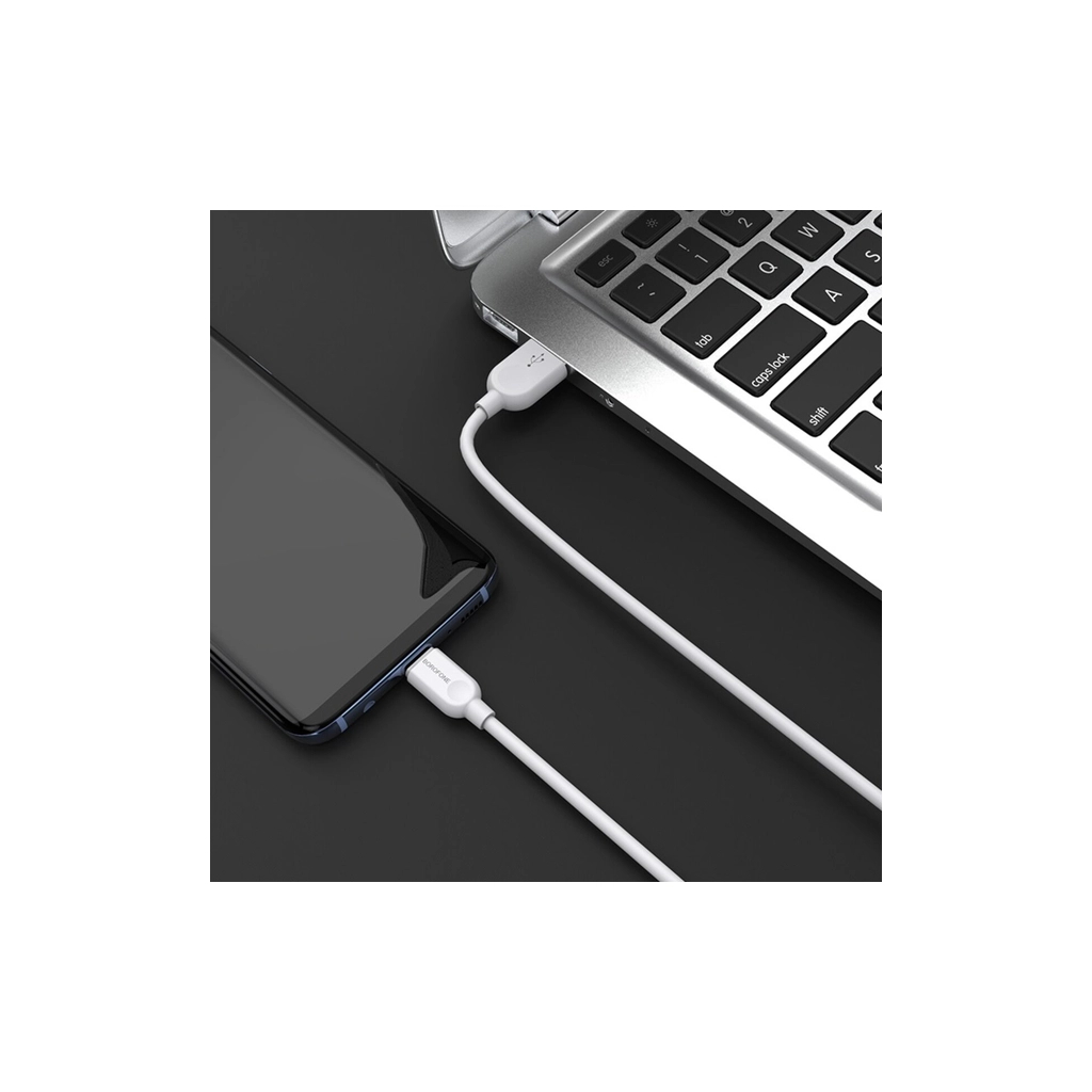 Дата кабель USB 2.0 AM to USB-C 2.0m 2.4A white BOROFONE (6957531090021) - фото 5 Дата кабель USB 2.0 AM to USB-C 2.0m 2.4A white BOROFONE (6957531090021) - фото 5