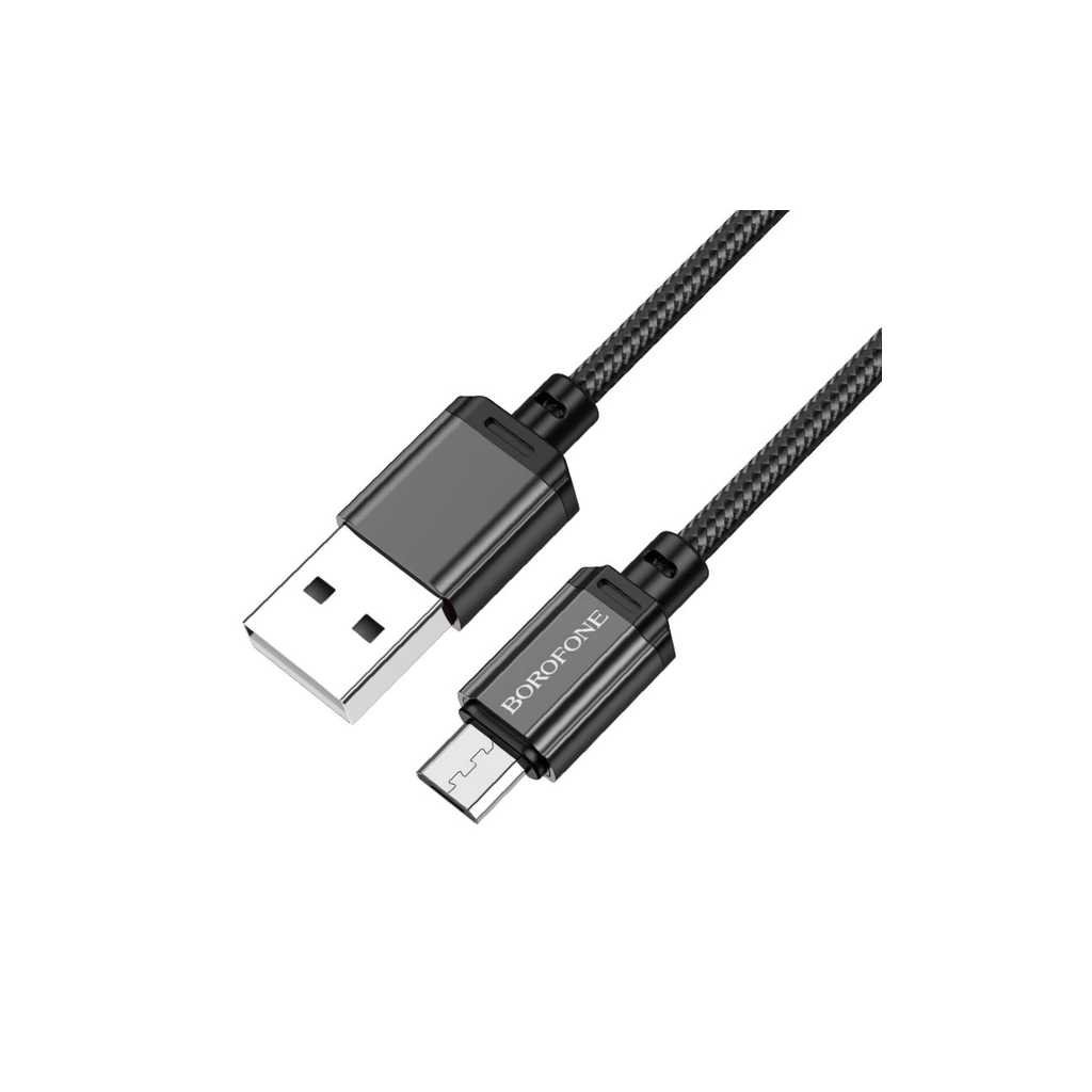 Дата кабель USB 2.0 AM to Micro 5P 1.0m black BOROFONE (6974443389029) Дата кабель USB 2.0 AM to Micro 5P 1.0m black BOROFONE (6974443389029)