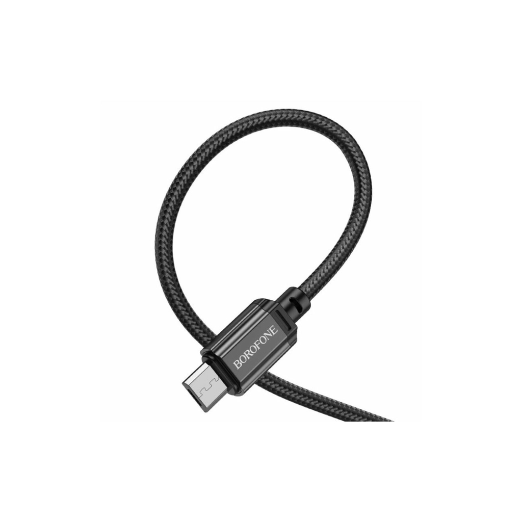 Дата кабель USB 2.0 AM to Micro 5P 1.0m black BOROFONE (6974443389029) - фото 3 Дата кабель USB 2.0 AM to Micro 5P 1.0m black BOROFONE (6974443389029) - фото 3
