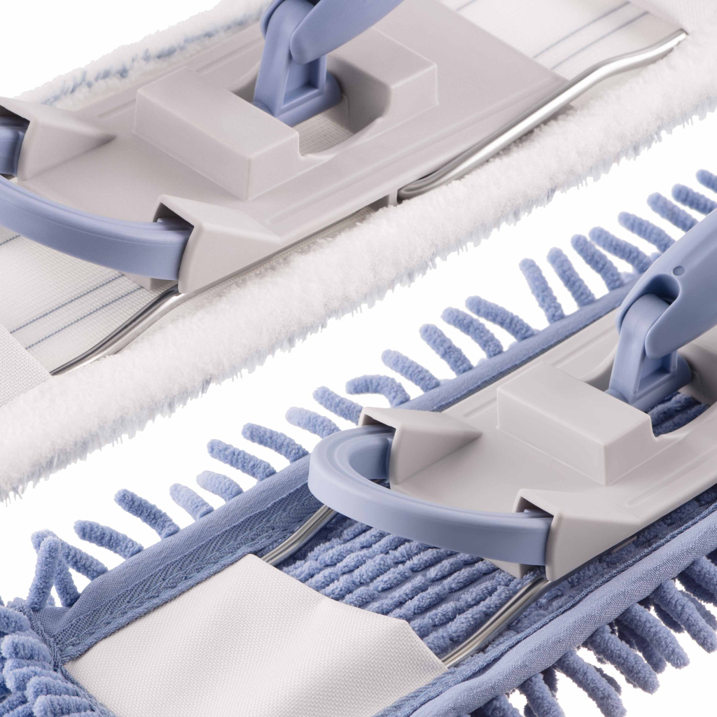 Швабра Ardesto Profe з 3-секційною ручкою 130 см та 2 змінними насадками 40 см Синя (ARHE1132SB) - фото 2 Швабра Ardesto Profe з 3-секційною ручкою 130 см та 2 змінними насадками 40 см Синя (ARHE1132SB) - фото 2