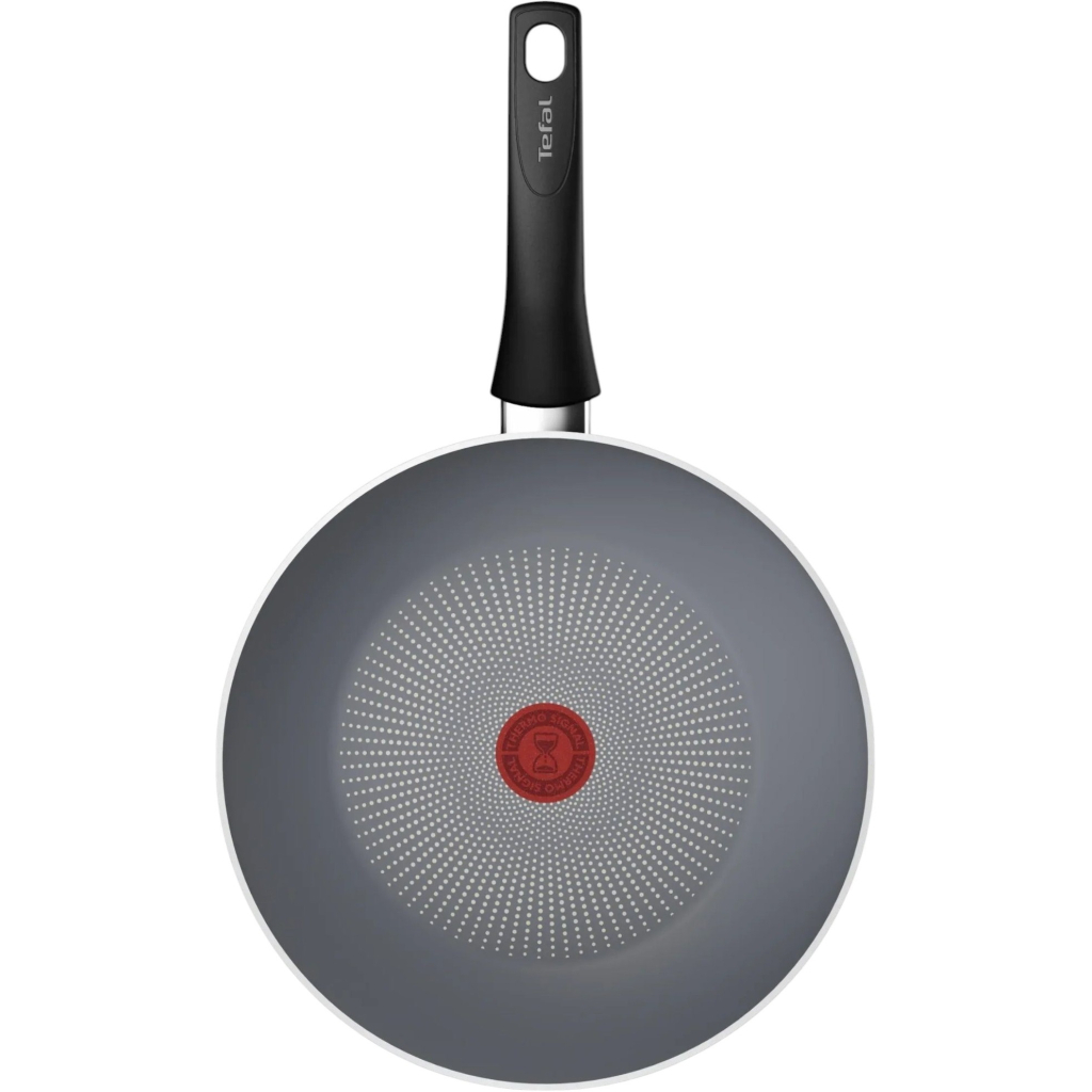 Сковорода Tefal ВОК Halo 28 см, алюміній, бакеліт, сірий (C3121953) - фото 2 Сковорода Tefal ВОК Halo 28 см, алюміній, бакеліт, сірий (C3121953) - фото 2