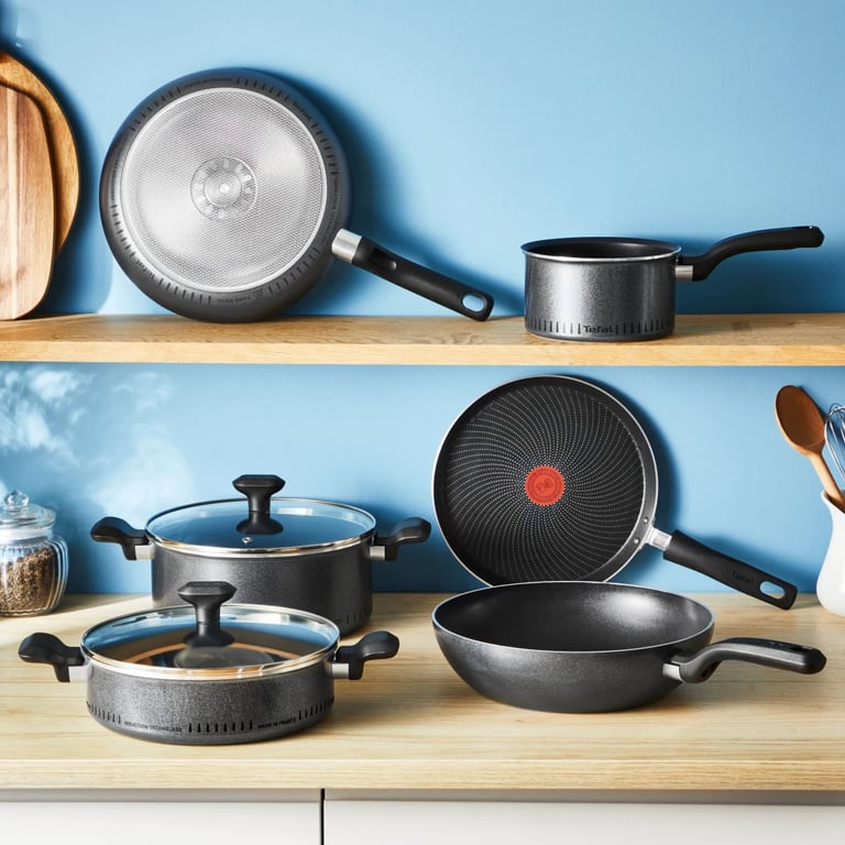 Сковорода Tefal ВОК So” Light, 28 см, алюміній, бакеліт, чорний (H0561942)