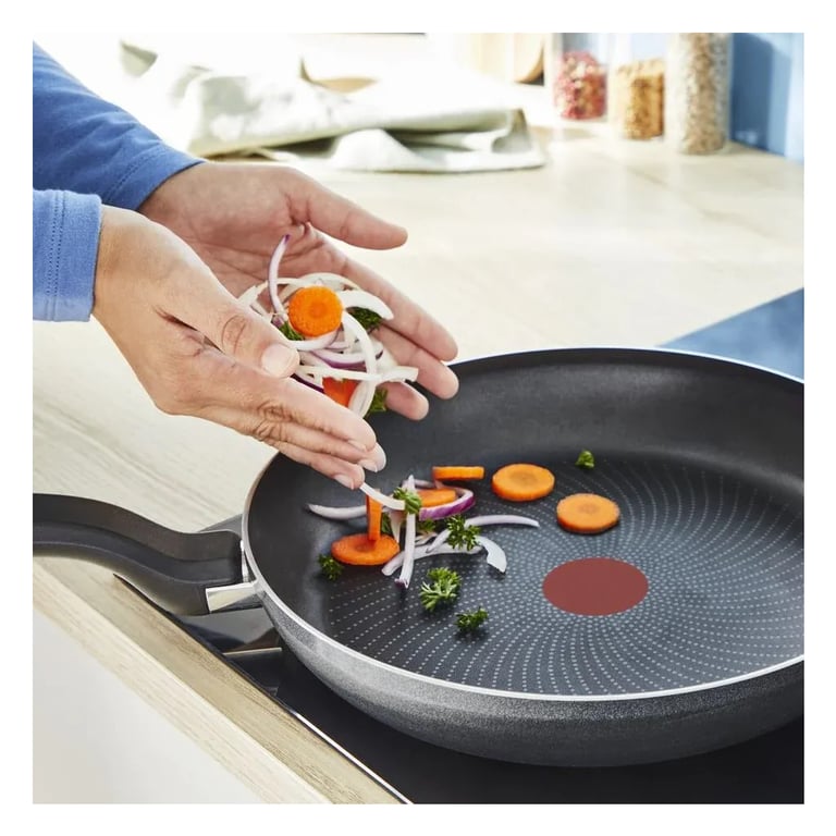Сковорода Tefal So” Light 26 см, алюміній, бакеліт, скло, чорний (H0560542_SET)