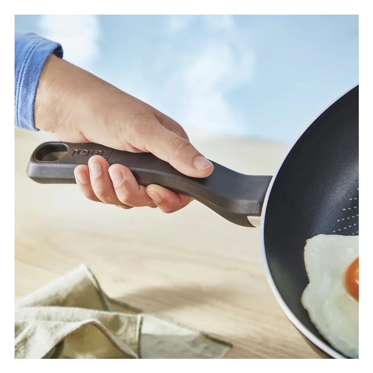 Сковорода Tefal So” Light 26 см, алюміній, бакеліт, скло, чорний (H0560542_SET)