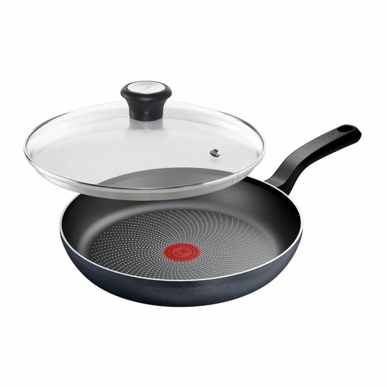 Сковорода Tefal So” Light 28 см, алюміній, бакеліт, скло, чорний (H0560642_SET)