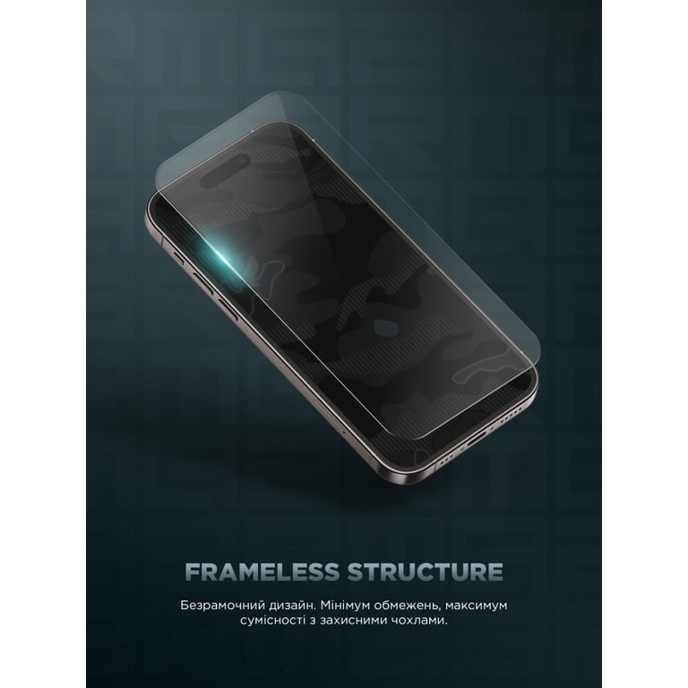 Скло захисне Armorstandart Infinity Black Icon 2.75D Apple iPhone 17 / 17 Pro / 16 Pro (ARM86416) - фото 9