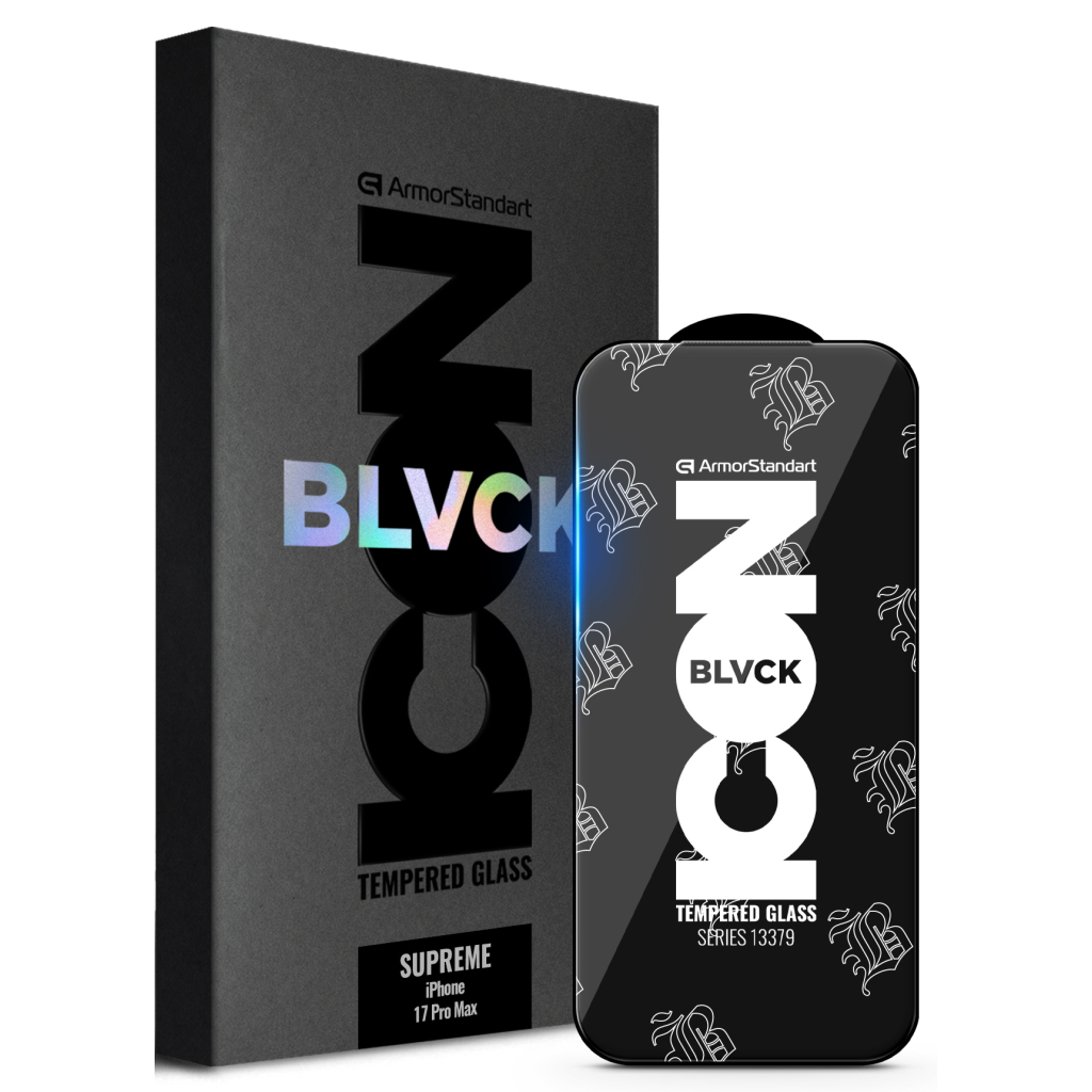 Скло захисне Armorstandart Supreme Black Icon Apple iPhone 17 Pro Max (ARM86401) - фото 1