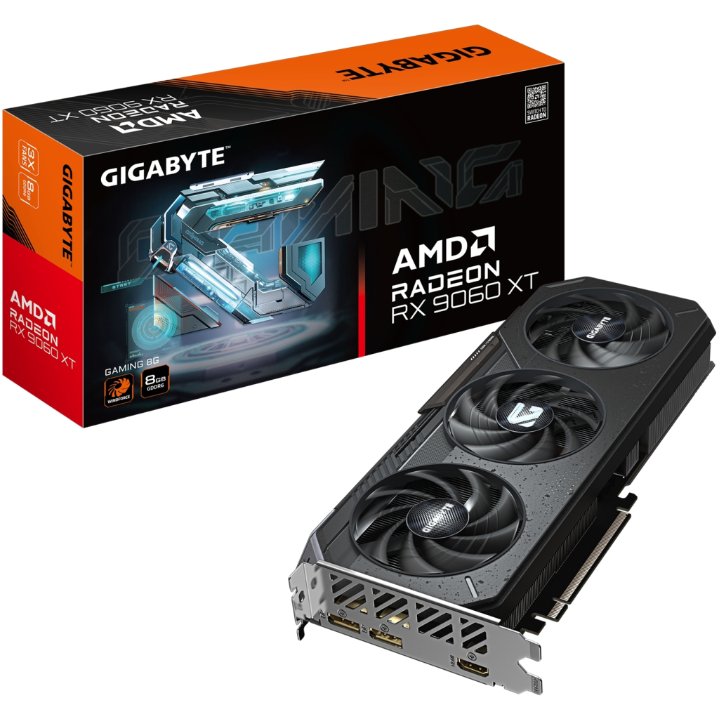 Відеокарта GIGABYTE Radeon RX 9060 XT 8Gb GAMING (GV-R9060XTGAMING-8GD) - фото 10 Відеокарта GIGABYTE Radeon RX 9060 XT 8Gb GAMING (GV-R9060XTGAMING-8GD) - фото 10