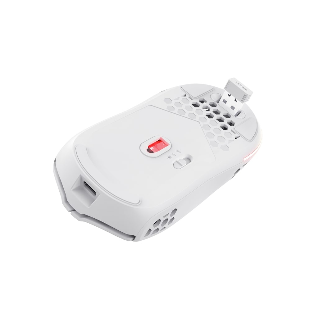 Мишка Trust GXT 929 Helox Wireless/USB-A White (25390) - фото 4 Мишка Trust GXT 929 Helox Wireless/USB-A White (25390) - фото 4
