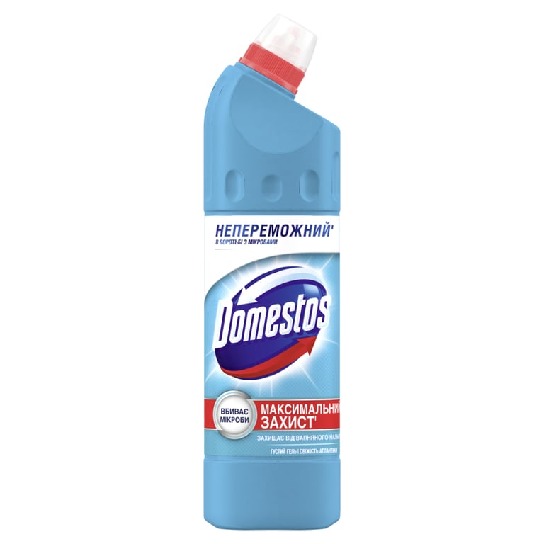 Рідина для чищення ванн Domestos Максимальний Захист Свіжість атлантики 24 години 750 мл (8720181679032) - фото 1