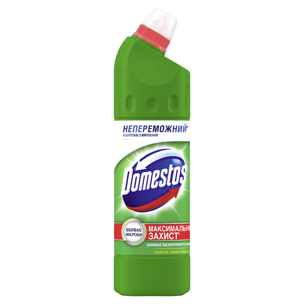 Рідина для чищення ванн Domestos Максимальний Захист Хвойна свіжість 24 години 750 мл (8720181679056) - фото 1 Рідина для чищення ванн Domestos Максимальний Захист Хвойна свіжість 24 години 750 мл (8720181679056) - фото 1