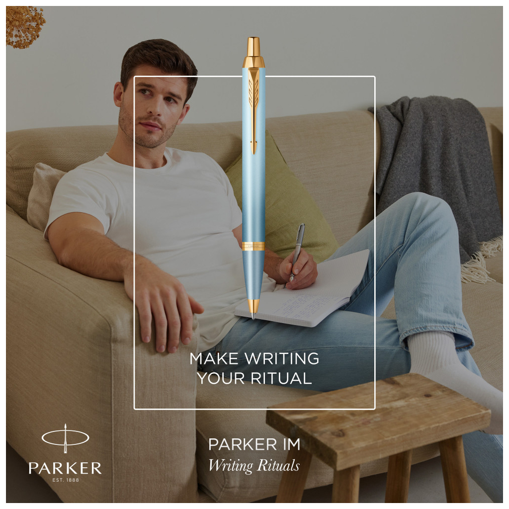 Ручка кулькова Parker IM 17 Rituals Turquoise Green GT BP + Пакет Parker Rituals (29 132) - фото 6 Ручка кулькова Parker IM 17 Rituals Turquoise Green GT BP + Пакет Parker Rituals (29 132) - фото 6