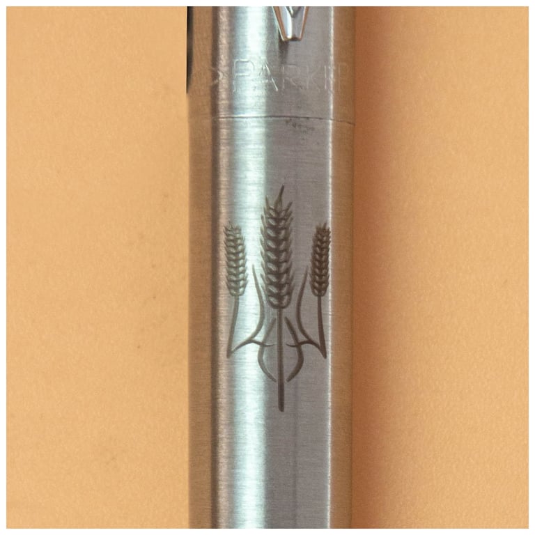 Ручка кулькова Parker JOTTER 17 UKRAINE SS CT BP Тризуб із колосків (16132_T059b) - фото 2