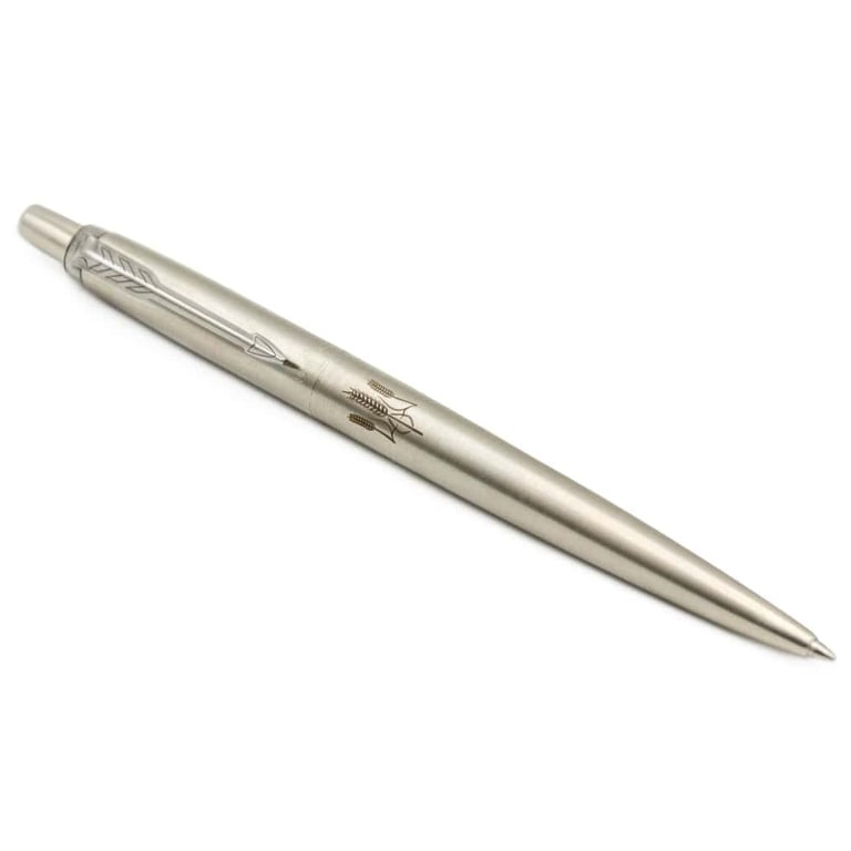 Ручка кулькова Parker JOTTER 17 UKRAINE SS CT BP Тризуб із колосків (16132_T059b) - фото 3