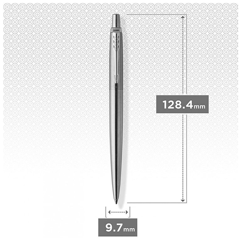 Ручка кулькова Parker JOTTER 17 UKRAINE SS CT BP Тризуб із колосків (16132_T059b) - фото 4