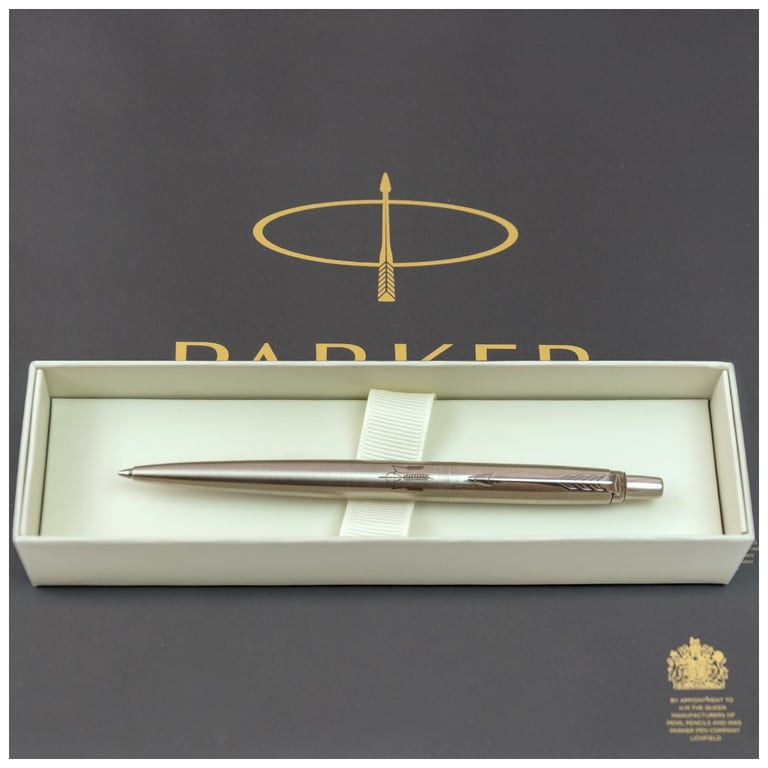 Ручка кулькова Parker JOTTER 17 UKRAINE SS CT BP Тризуб із колосків (16132_T059b) - фото 5