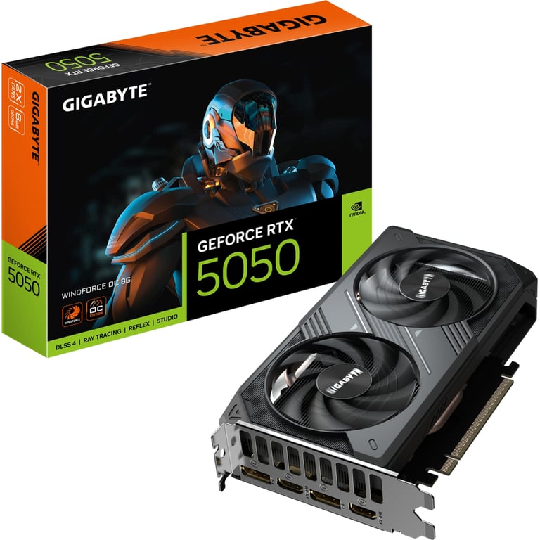 Відеокарта GIGABYTE GeForce RTX5050 8Gb WINDFORCE OC (GV-N5050WF2OC-8GD) - фото 10