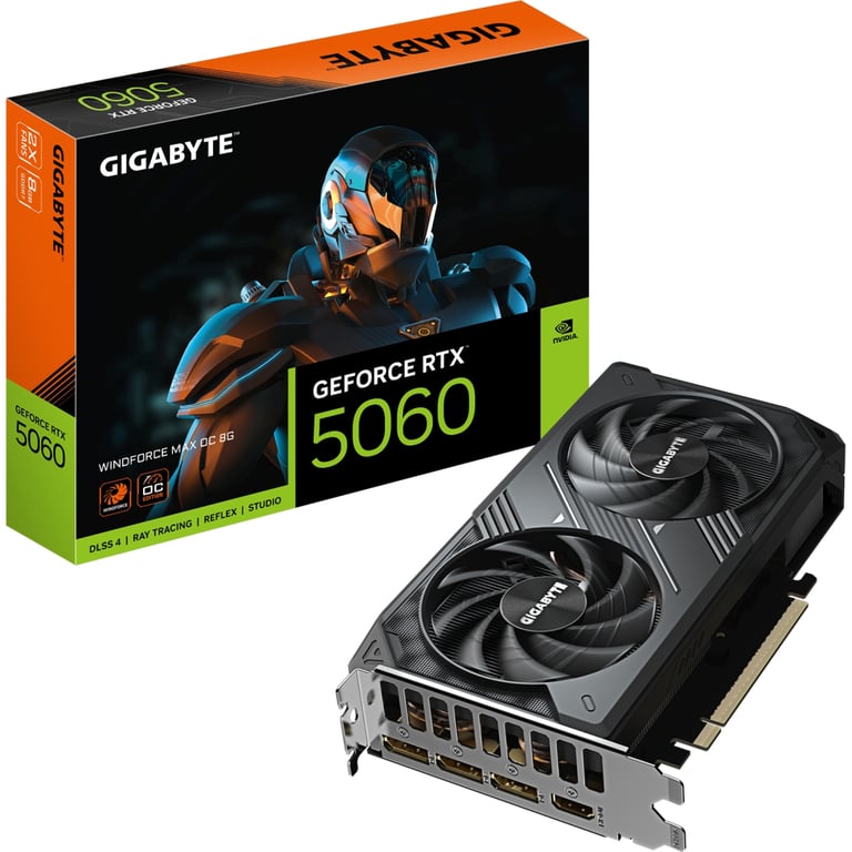Відеокарта GIGABYTE GeForce RTX5060 8Gb WINDFORCE MAX OC (GV-N5060WF2MAX OC-8GD) - фото 10