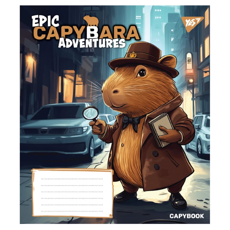 Зошит Yes Epic Capybara А5 12 аркушів лінія (767792) - фото 2