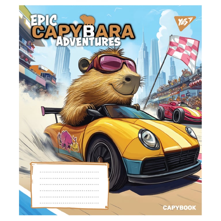 Зошит Yes Epic Capybara А5 12 аркушів лінія (767792) - фото 4