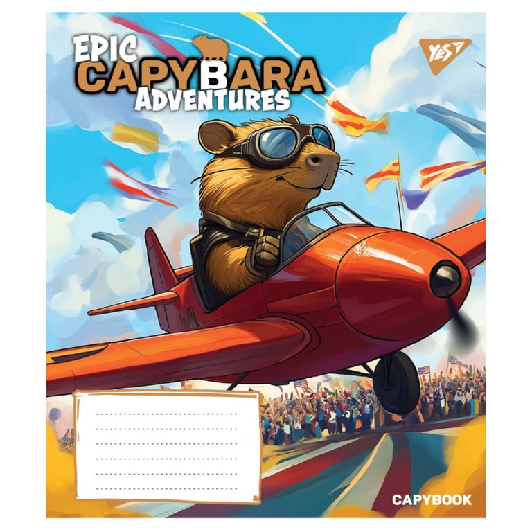 Зошит Yes Epic Capybara А5 12 аркушів лінія (767792) - фото 6