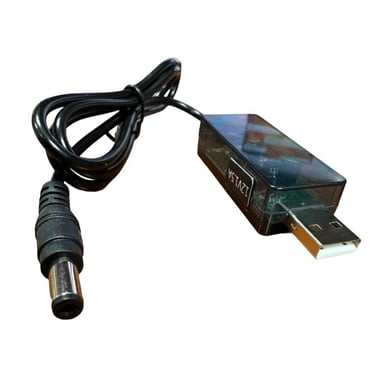 Кабель живлення USB to DC 5.5x2.5mm 0.8m 12V 1.5A XoKo (DC-5-12-1,5A) - фото 1
