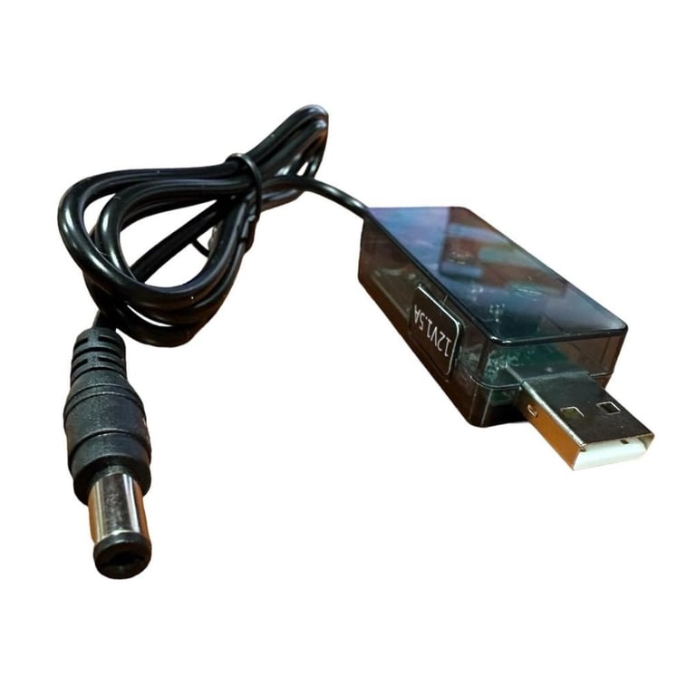 Кабель живлення USB to DC 5.5x2.5mm 0.8m 12V 1.5A XoKo (DC-5-12-1,5A) - фото 1