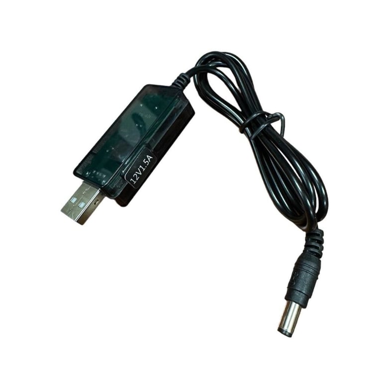 Кабель живлення USB to DC 5.5x2.5mm 0.8m 12V 1.5A XoKo (DC-5-12-1,5A) - фото 2