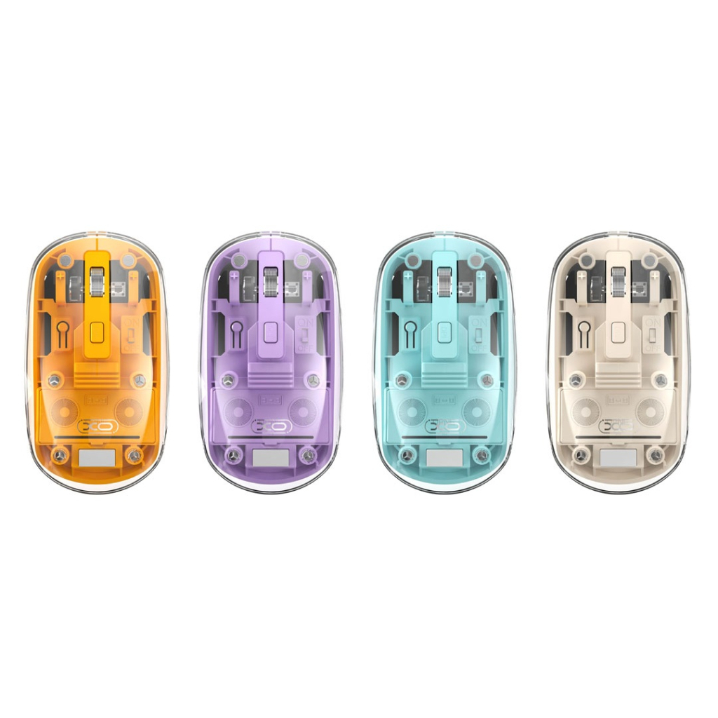 Мишка XO M12 Wireless Transparent/White (M12 White) - фото 2 Мишка XO M12 Wireless Transparent/White (M12 White) - фото 2
