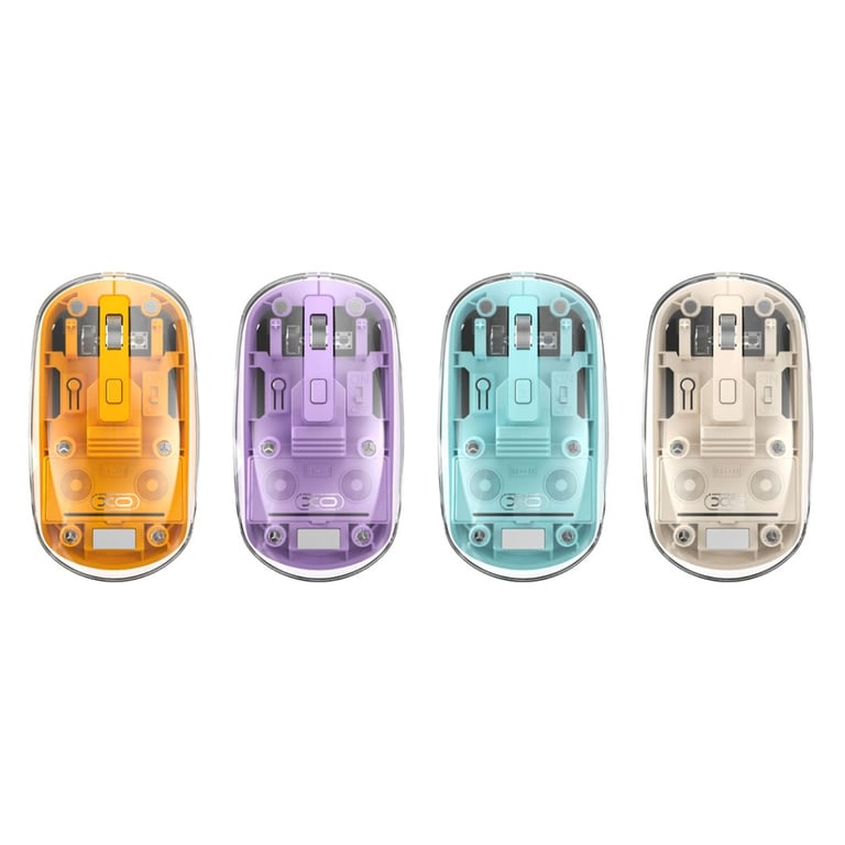 Мишка XO M12 Wireless Transparent/Blue (M12 Blue) - фото 5
