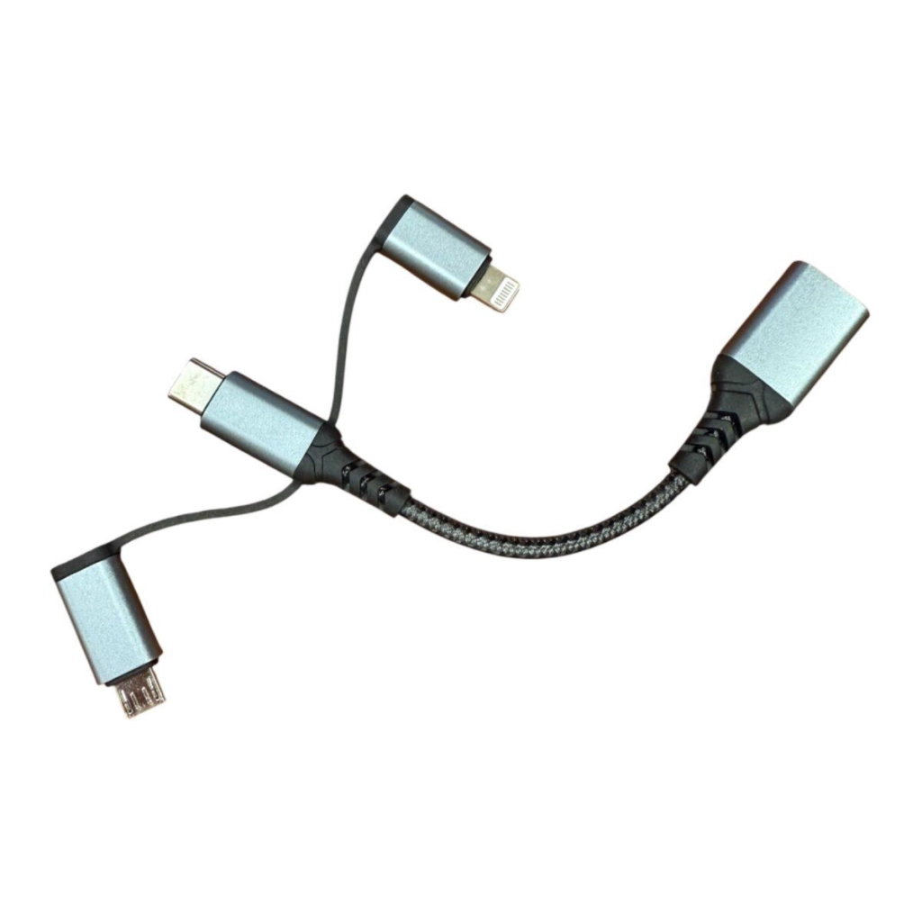 Перехідник OTG USB 3.0 AF to USB-C + Micro 5P + Lightning 0.11m 60W XoKo (XK-AC-155) - фото 2 Перехідник OTG USB 3.0 AF to USB-C + Micro 5P + Lightning 0.11m 60W XoKo (XK-AC-155) - фото 2