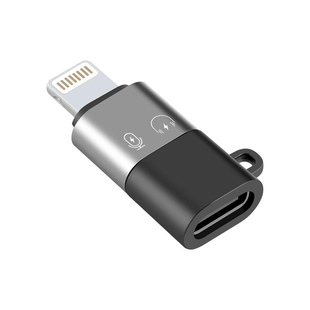 Перехідник USB-C F to Lightning M charger-audio XoKo (AC-029) Перехідник USB-C F to Lightning M charger-audio XoKo (AC-029)