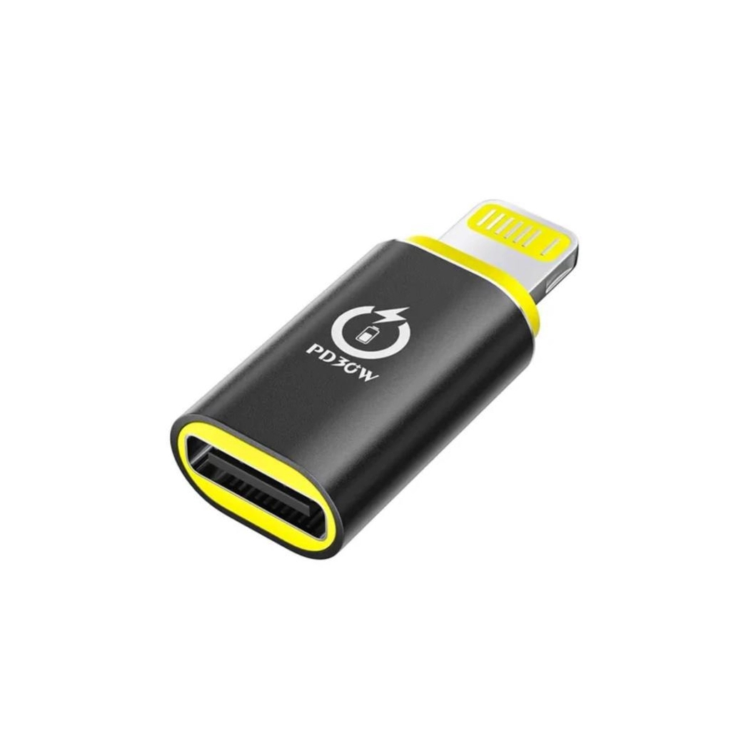 Перехідник USB-C F to Lightning M 30W black XoKo (AC-033) Перехідник USB-C F to Lightning M 30W black XoKo (AC-033)