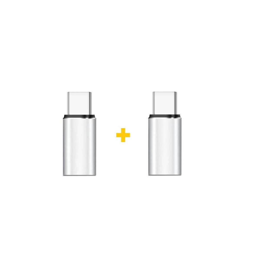 Перехідник Lightning F to USB-C M 2PCS silver XoKo (XK-AC025-SL2) Перехідник Lightning F to USB-C M 2PCS silver XoKo (XK-AC025-SL2)