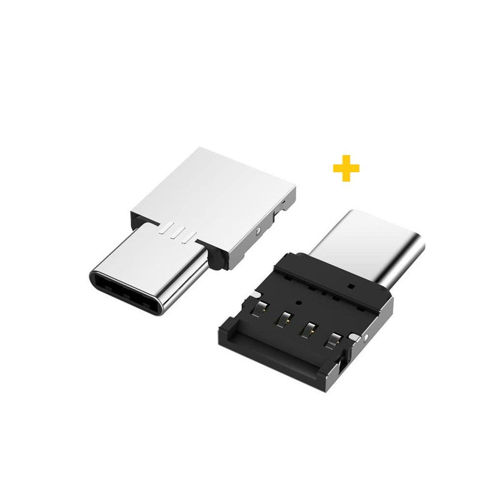 Перехідник OTG USB 2.0 AF to USB-C silver XoKo (XK-AC045-SL2) - фото 1